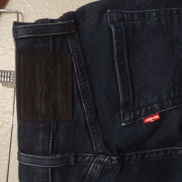 LEVI'S USED PANTS PANT LEG HEMS CUT. SIZE STATES W26 L30 BLUE - Picture 7 of 13